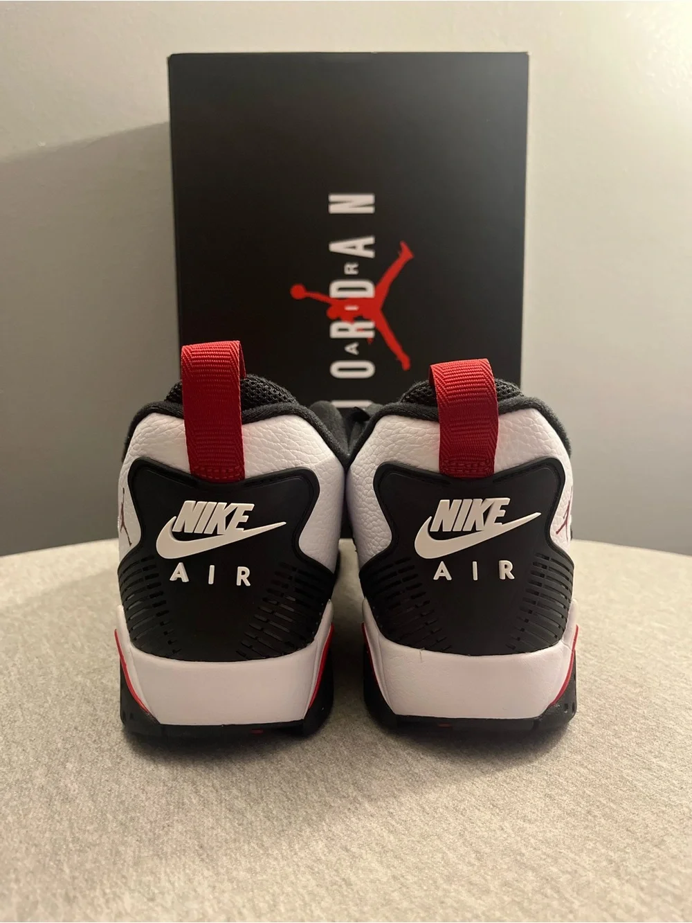 Nike Air Jordan MVP 92 White Black Gym Red Sneakers Men's Size 11 HQ3950-103